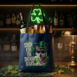 Roligt St Patricks Day-förråd för upptåg Tygkasse