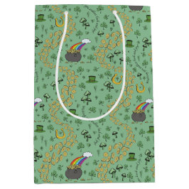 Roligt St patricks day Grönt Shamrock Leprechaun T