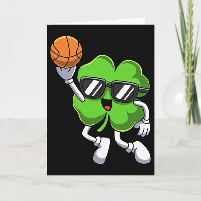 Roligt St patricks day Shamrock Spela upp byte ske Kort (Framsida)