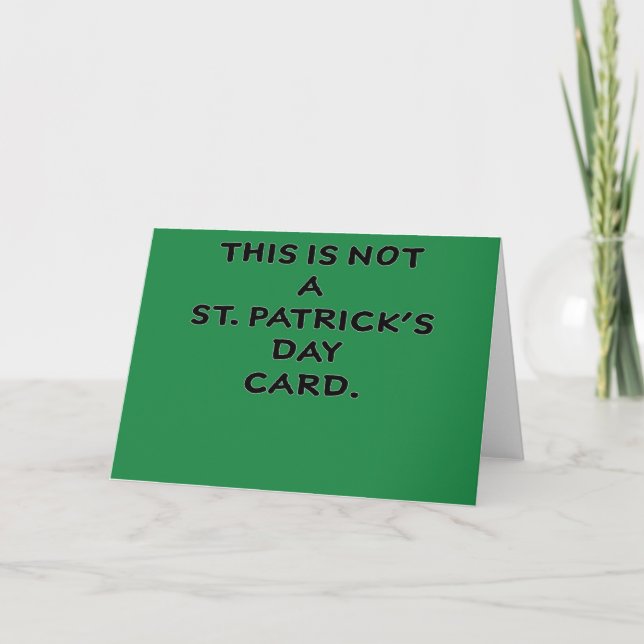 roligt st patrick's daykort kort (Framsida)