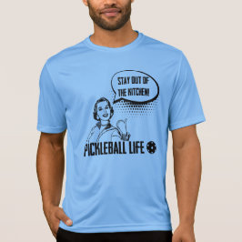 Roligt stag för Pickleball humor ut ur kök T Shirt