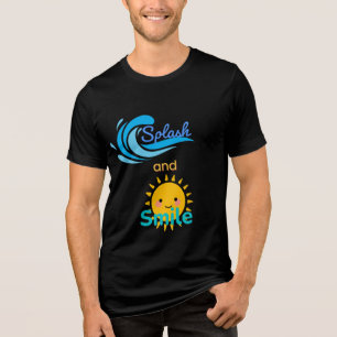 Roligt "Stänk och sjömil" Sommargrafik T Shirt