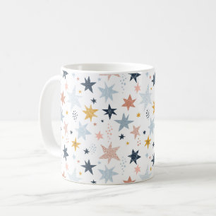 Roligt Star Mönster Kaffemugg