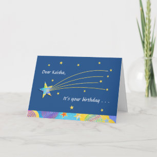 Roligt Starry Det är ditt födelsedagskort Kort