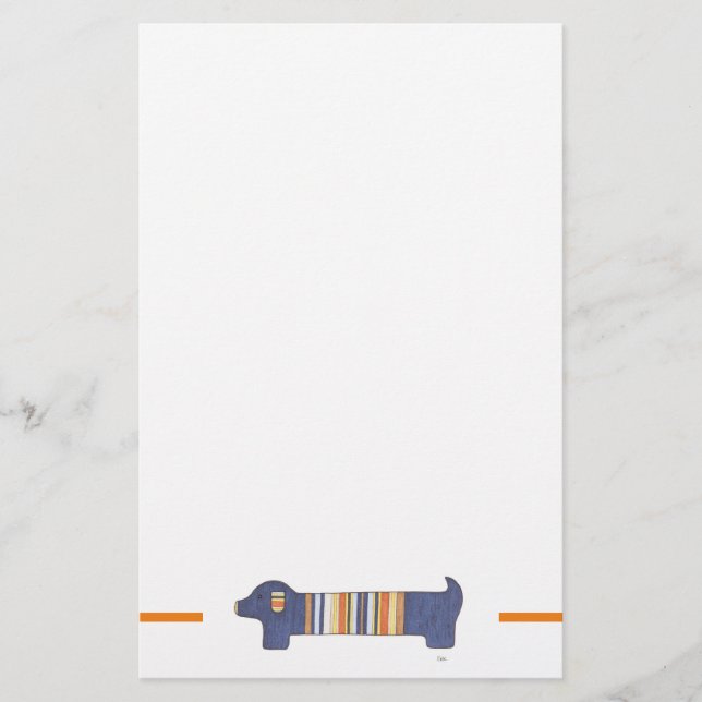 Roligt Stationery - Dachshund #1 Brevpapper (Framsida)