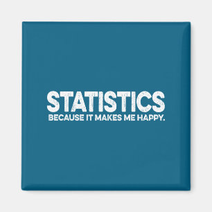 Roligt statistikcitat för statistiker matematikpro magnet