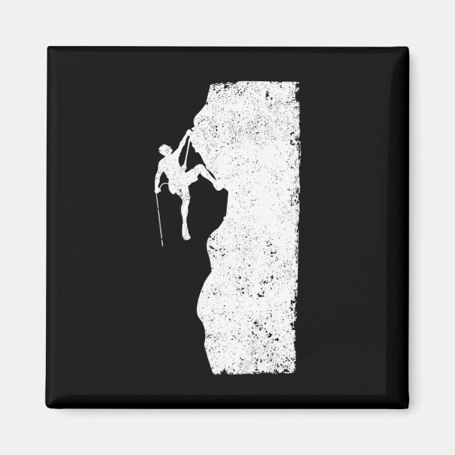 Roligt Sten klätterbergsberg Klipp-Moun Magnet (Framsidan)