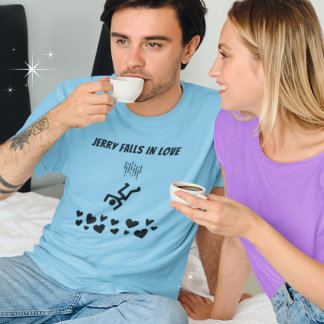 Roligt Stick figur: folknedgång i Kärlek T Shirt