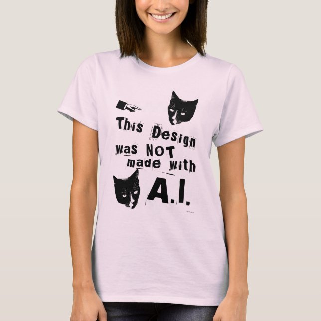 Roligt Stil antiartificiell intelligensdesign T Shirt (Framsida)