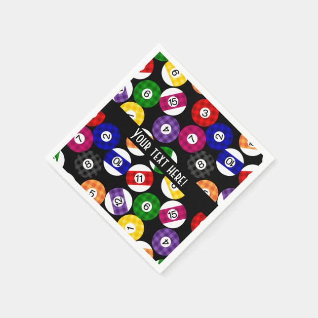 Roligt Stil kontrollerade miljardklassen Mönster Pappersservett (Hörn)