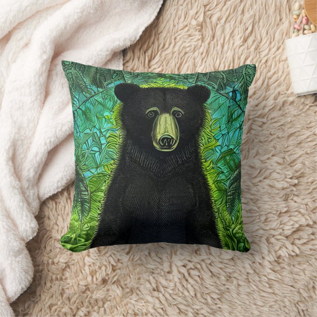 Roligt Storybook Little Black Bear Kudde (Filt)