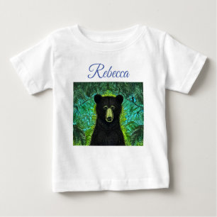 Roligt Storybook Little Black Bear T Shirt