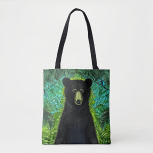 Roligt Storybook Little Black Bear Tygkasse