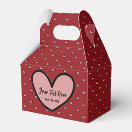 Roligt Stylist Sweet Heart Party Supply Template Presentaskar