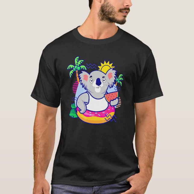 Roligt Summer Ice Cream I Melon Koala I T Shirt (Framsida)