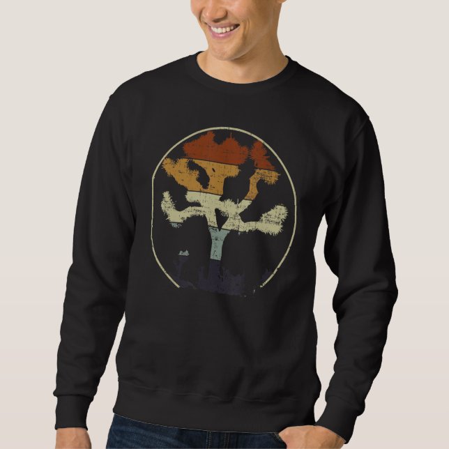 Roligt Sunset Joshua Träd Graphic Gift Idea Lång Ärmad Tröja (Framsida)