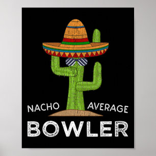 Roligt Superskoj Bowlareare Joke Humor Funny Bowli Poster