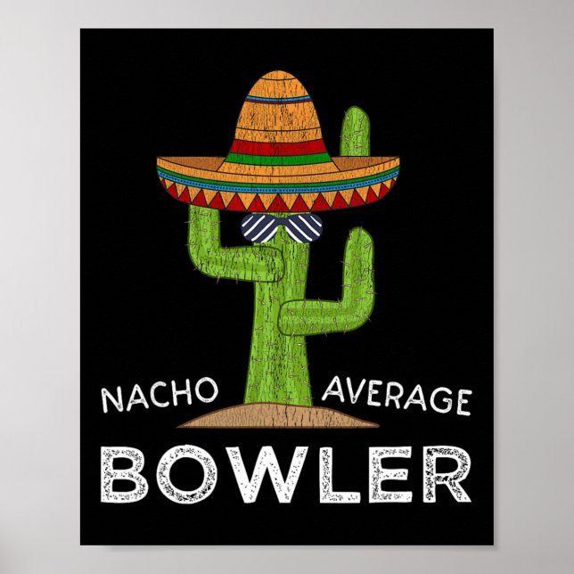 Roligt Superskoj Bowlareare Joke Humor Funny Bowli Poster (Framsidan)