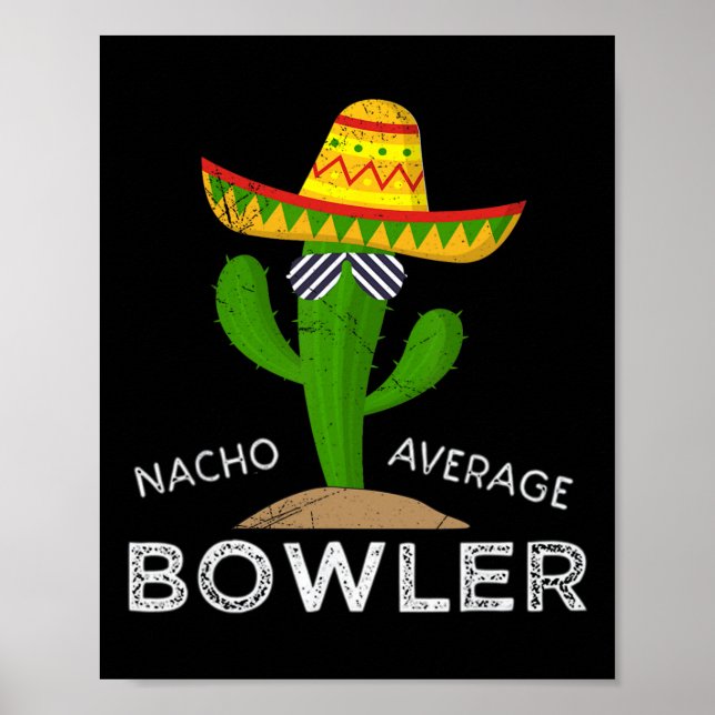 Roligt Superskoj Bowlareare Joke Humor Funny Bowli Poster (Framsidan)