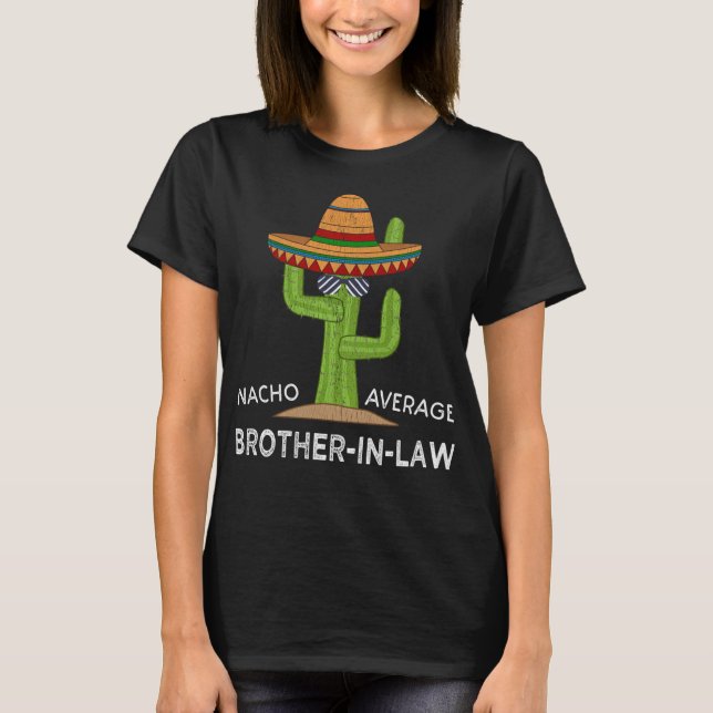 Roligt Superskoj Say Funny Brother-In-Law T Shirt (Framsida)