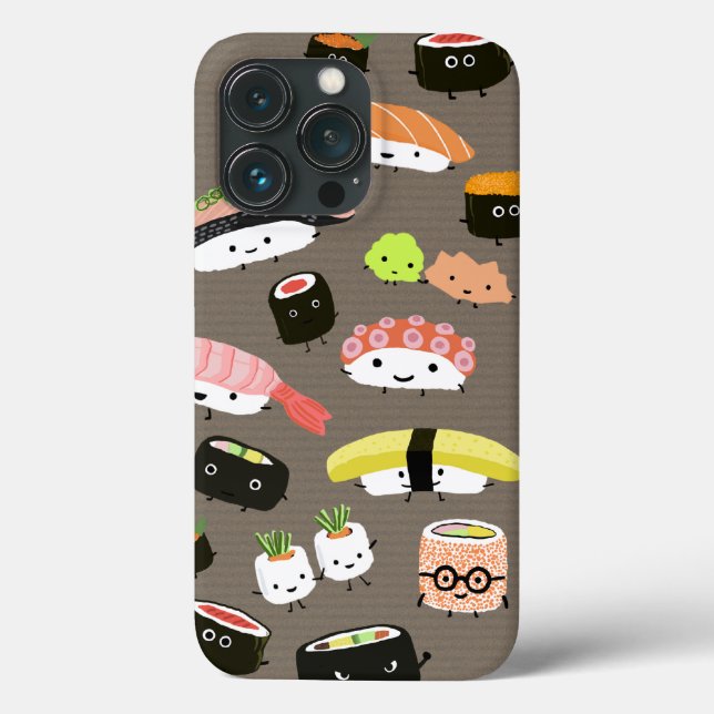 Roligt Sushi-tecken Kawaii Assortment Funny (Baksida)