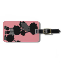 Roligt svart pudelkonstoriginal