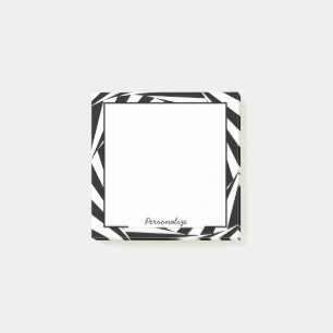 Roligt Svartvit optisk Illusion-design Post-it Block