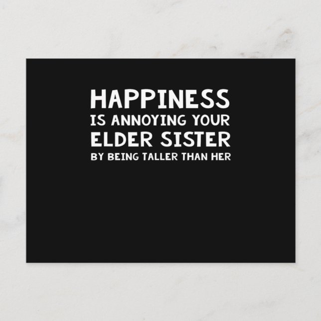 Roligt syskongåva till lillebror lillasyster D Vykort (Framsida)