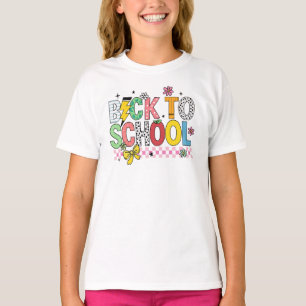 Roligt T-Shirt för Mönster "Back to school"
