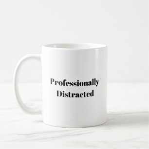 Roligt T-shirt för professionellt distraherade Kaffemugg