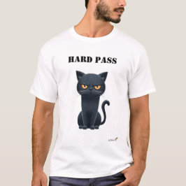 Roligt T-shirt med sur katt