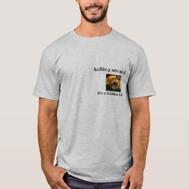 Roligt T-skjorta, katt T Shirt (Framsida)