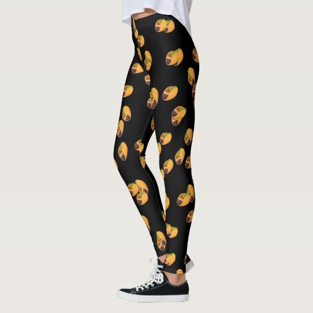 Roligt Taco Älskare, sommarMexiko Leggings (Vänster)