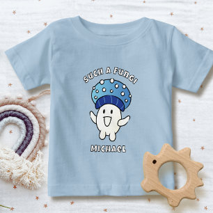 Roligt talesätt Kawaii Svamp Tecknad Svamp Blå T Shirt