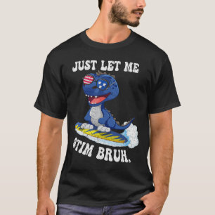 Roligt talesätt Låt mig bara vara Autism Bruh i ap T Shirt