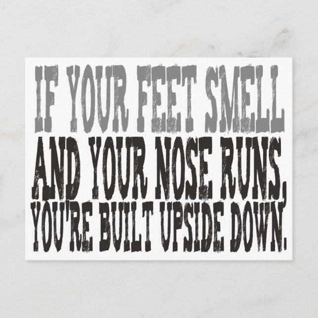 Roligt talesätt vykort (Framsida)