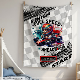 Roligt Tävla Blanket Formel 1 Boy Birthday Fleecefilt