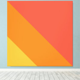 Roligt Tävla för Gult av Orange med fetstil i Ran Canvastryck