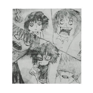 roligt tecknad ansikte ansiktsuttryck anteckningsblock