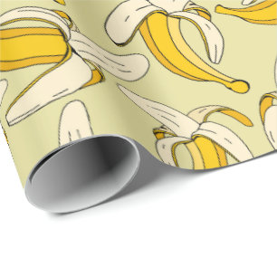 Roligt Tecknad Bananas Jungle Party Thmet Presentpapper
