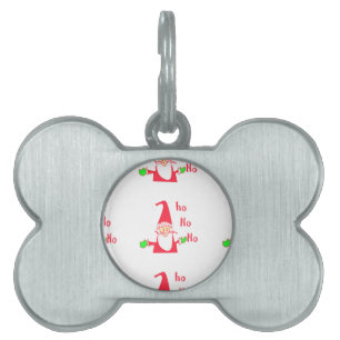 Roligt Tecknad Mouse Santa Collection. ID-bricka Husdjur