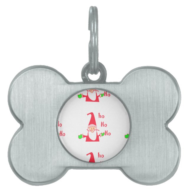 Roligt Tecknad Mouse Santa Collection. ID-bricka Husdjur (Framsidan)