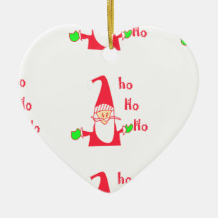 Roligt Tecknad Mouse Santa Collection. Julgransprydnad Keramik