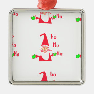 Roligt Tecknad Mouse Santa Collection. Julgransprydnad Metall