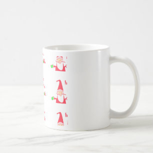 Roligt Tecknad Mouse Santa Collection. Kaffemugg