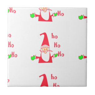 Roligt Tecknad Mouse Santa Collection. Kakelplatta