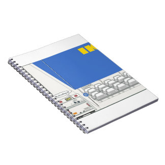 Roligt Tecknad Spiral bärbar dator Anteckningsbok