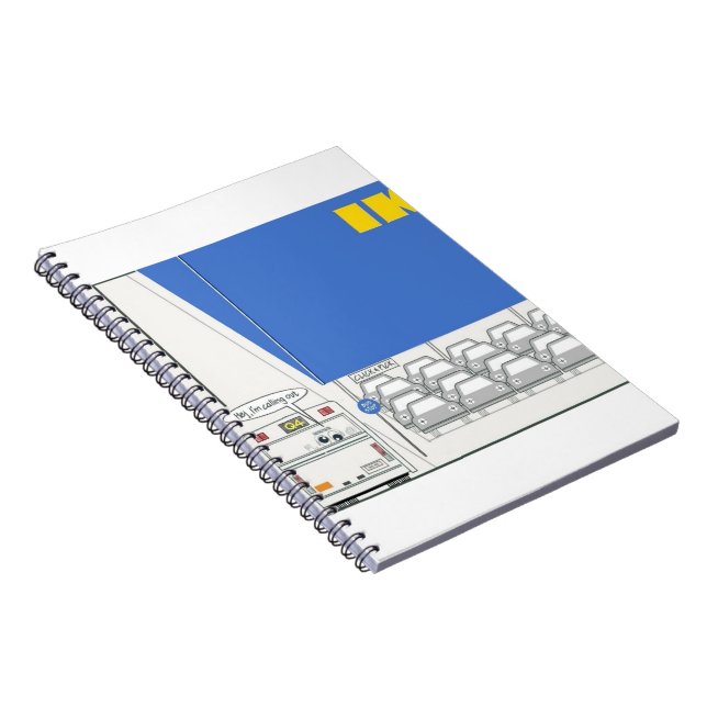 Roligt Tecknad Spiral bärbar dator Anteckningsbok (Högra Sidan)