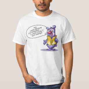 Roligt tecknadcitationstecken tee shirt