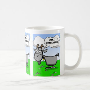 Roligt tecknadgetcitationstecken kaffemugg